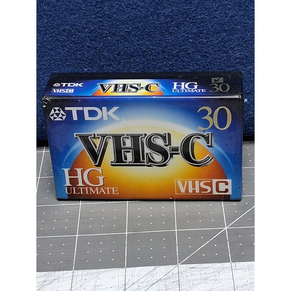 TDK VHSC Blank Tape Blue HG Ultimate TC30 30 Minute Compact Video Cassette